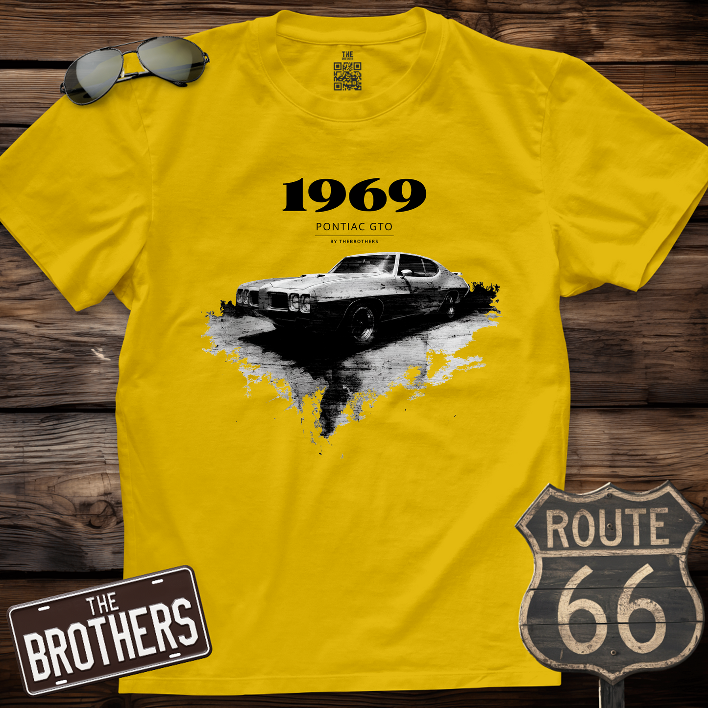 69s Pontiac GTO Art T-Shirt