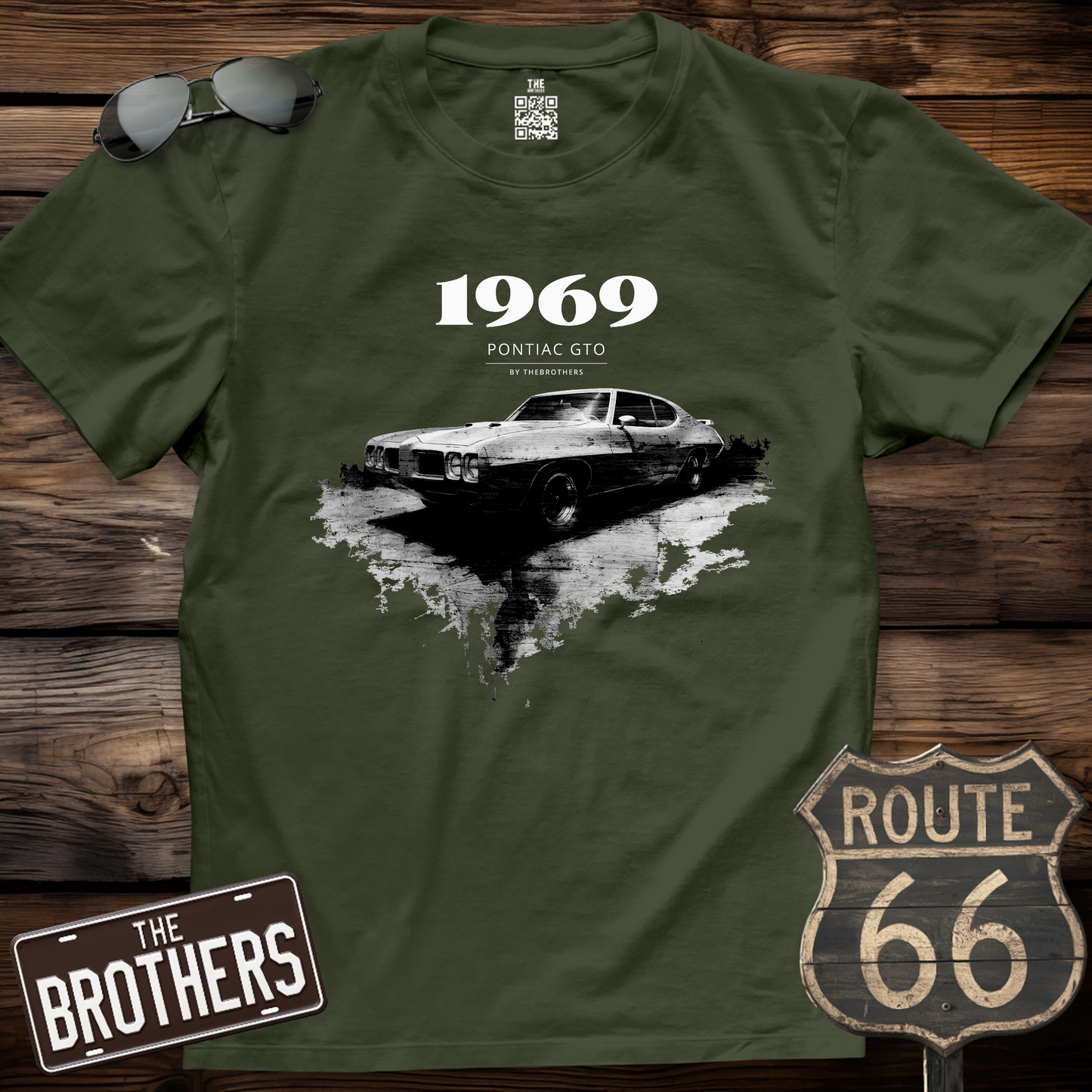 69s Pontiac GTO Art T-Shirt