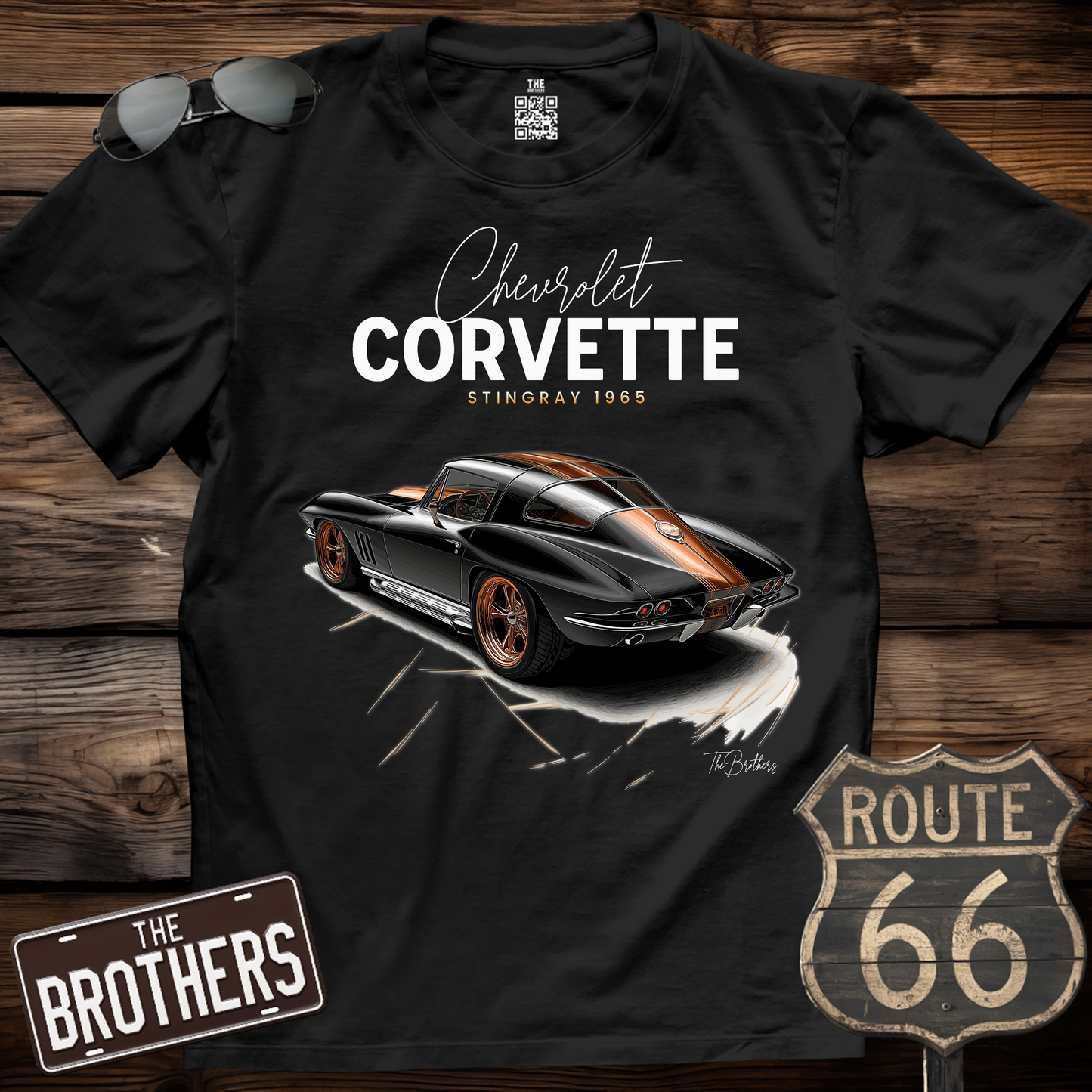 65s Corvette Stingray Art T-Shirt