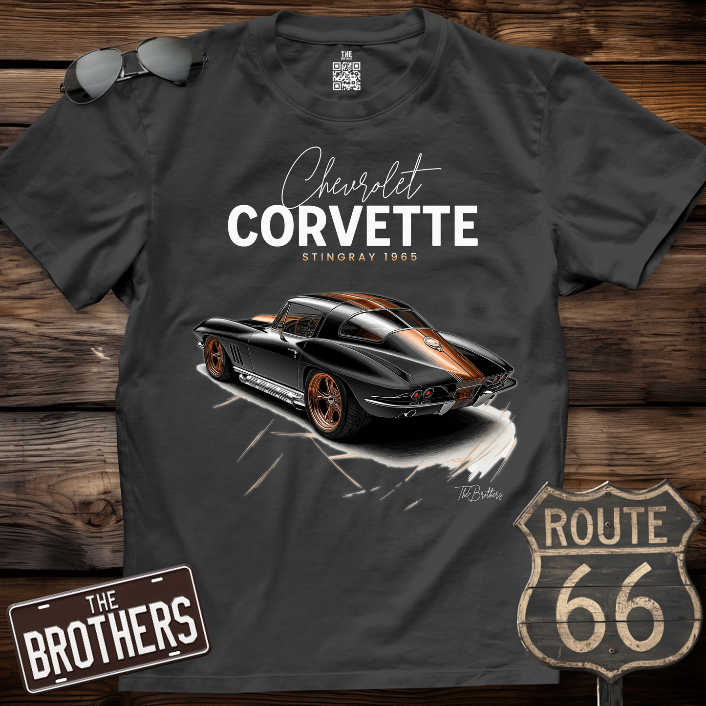 65s Corvette Stingray Art T-Shirt