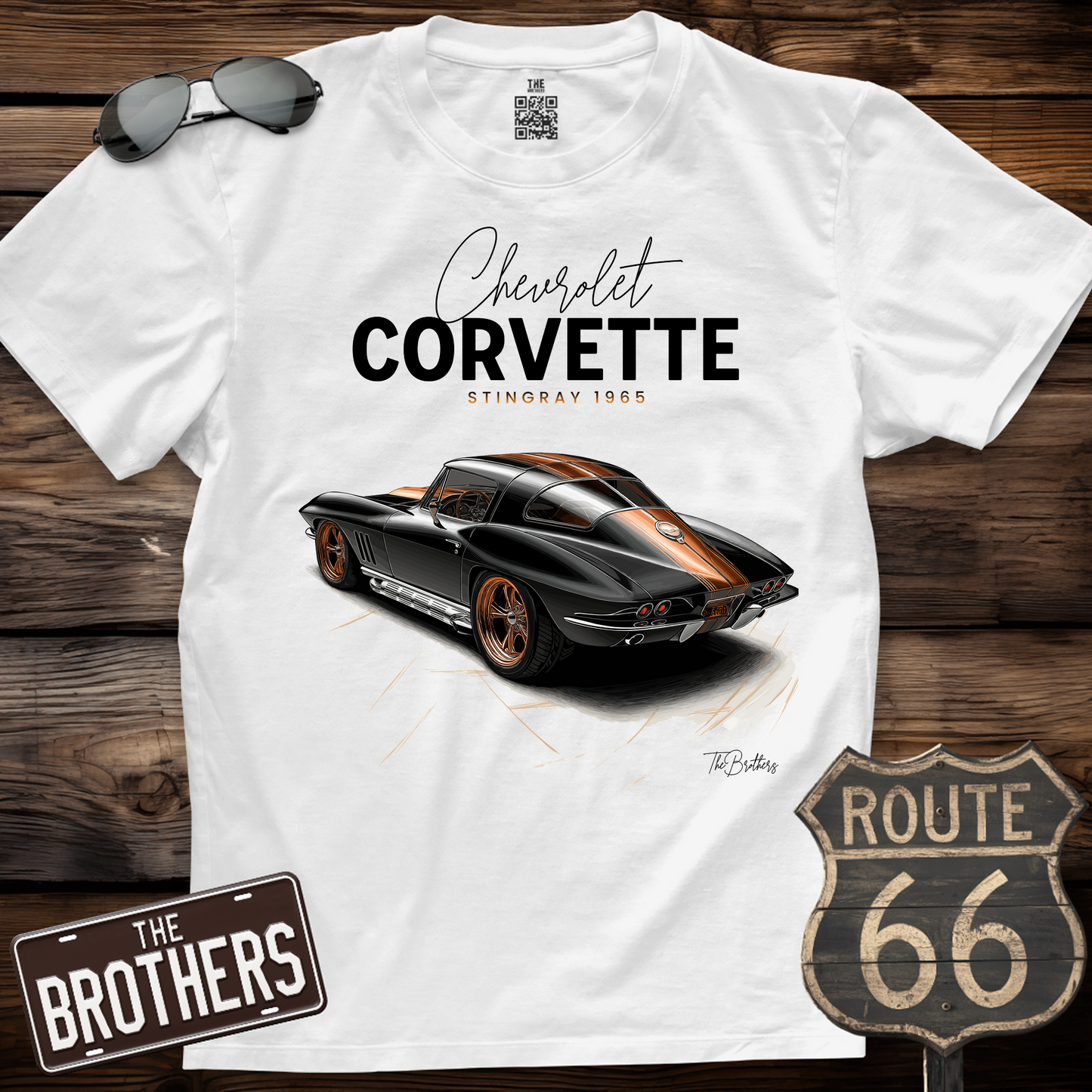 65s Corvette Stingray Art T-Shirt
