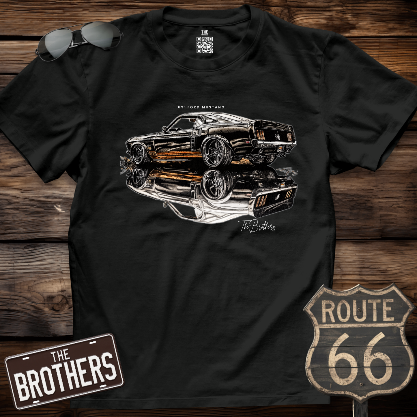 69s Ford Mustang Art T-Shirt