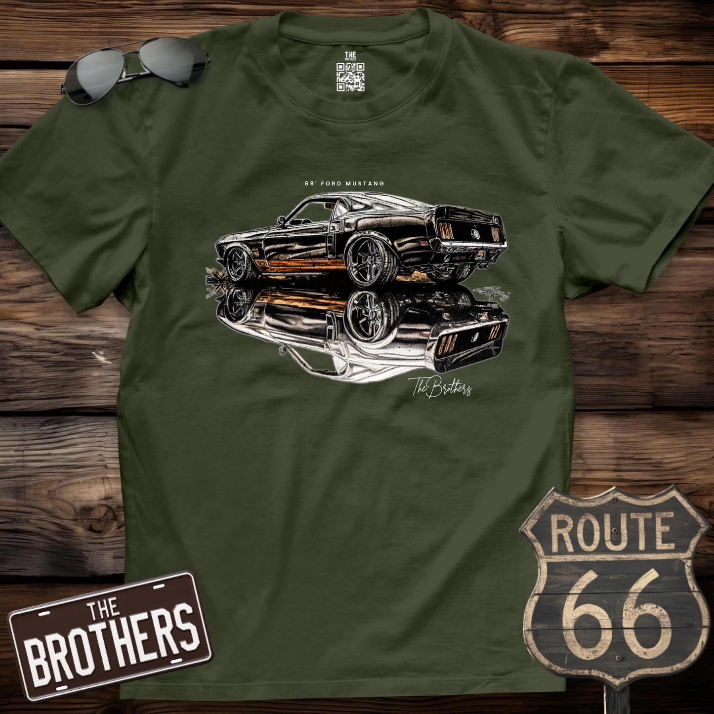 69s Ford Mustang Art T-Shirt