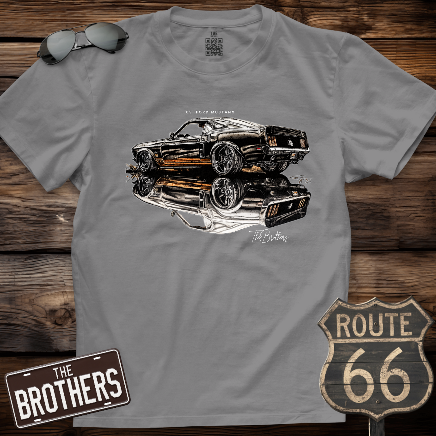 69s Ford Mustang Art T-Shirt