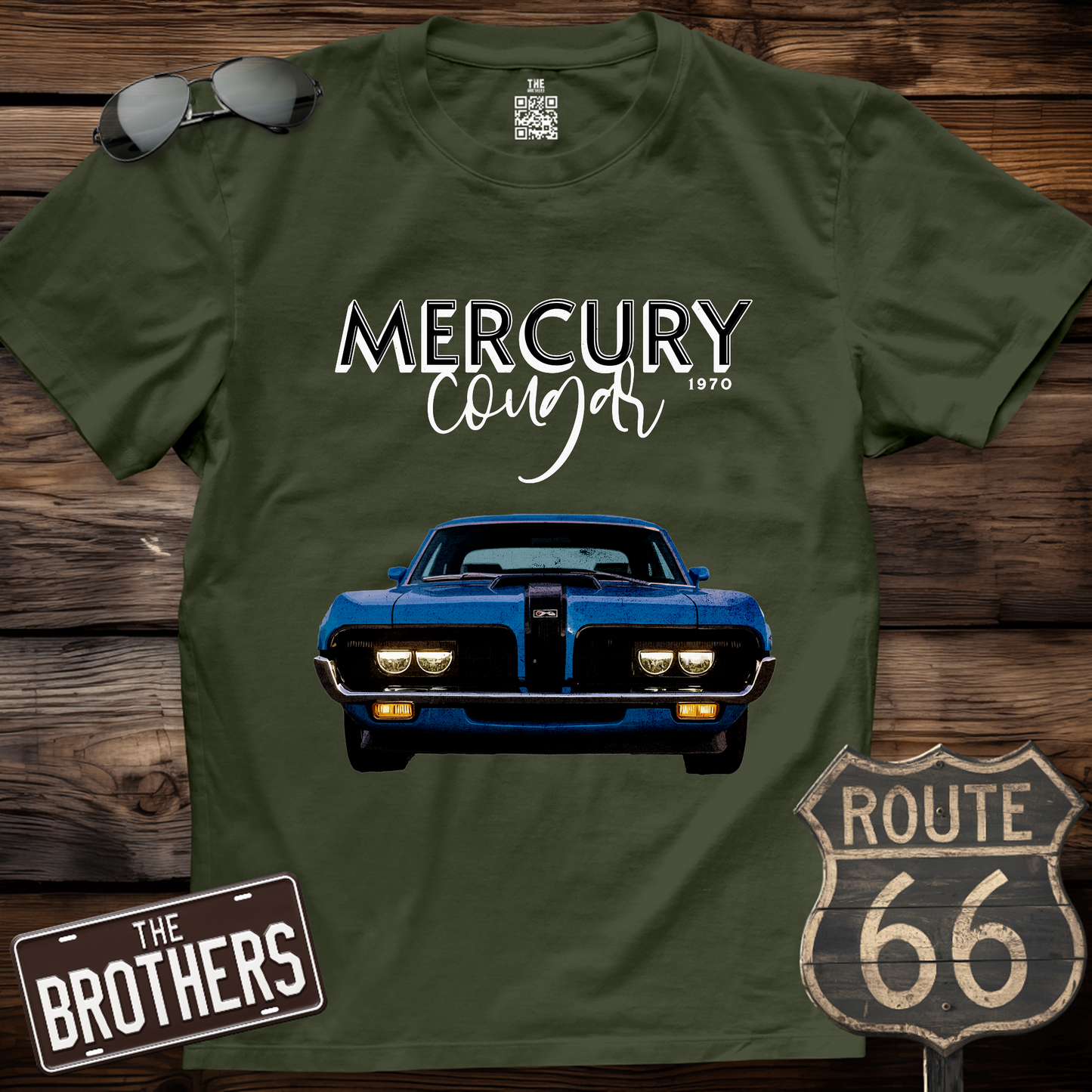 1970 Cougar Classic Badge T-Shirt