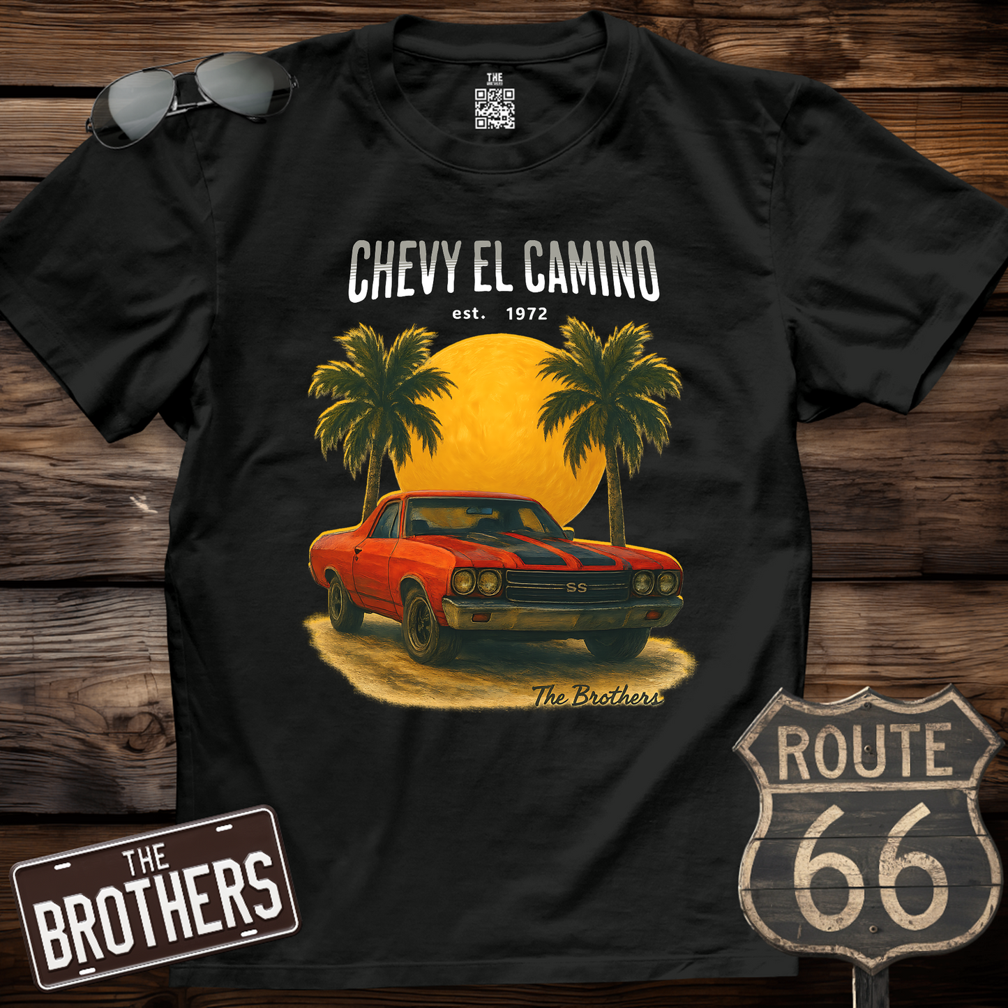 72s Chevy El Camino Art T-Shirt