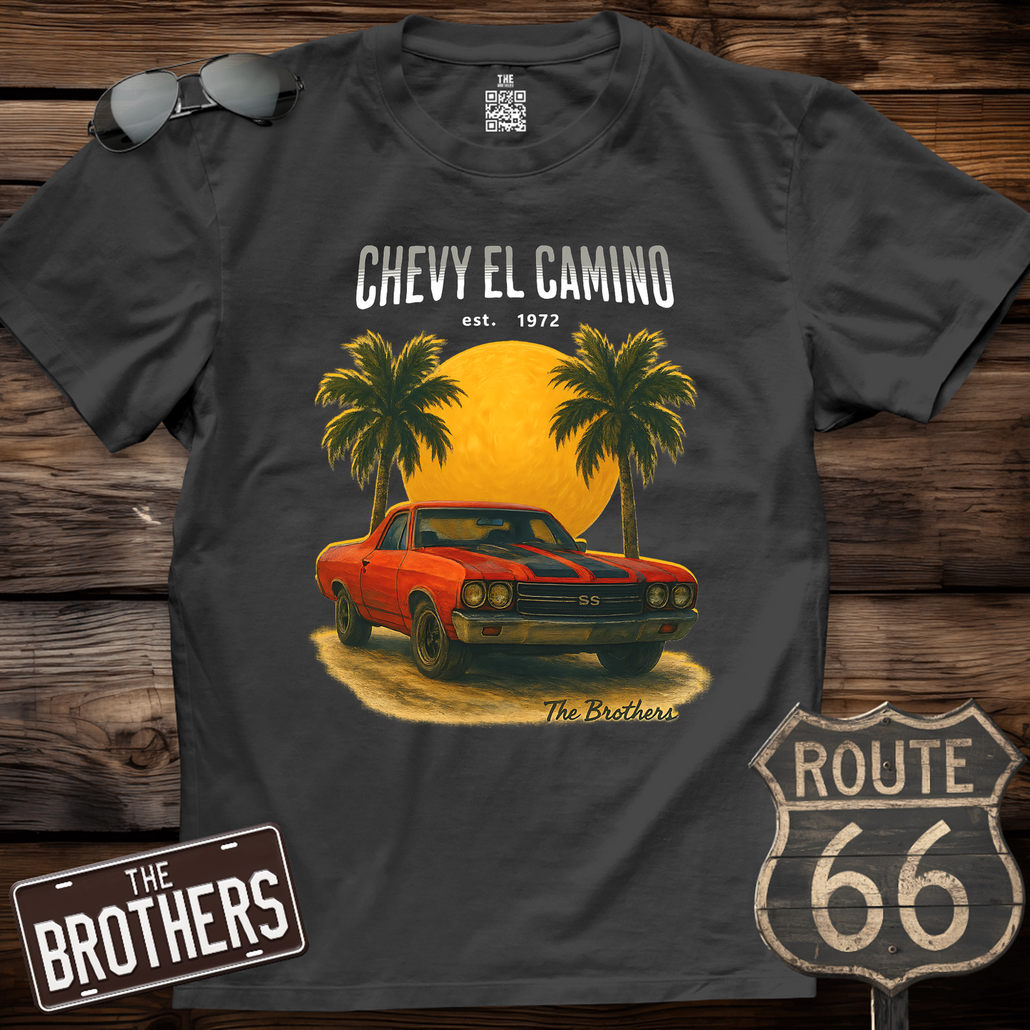 72s Chevy El Camino Art T-Shirt