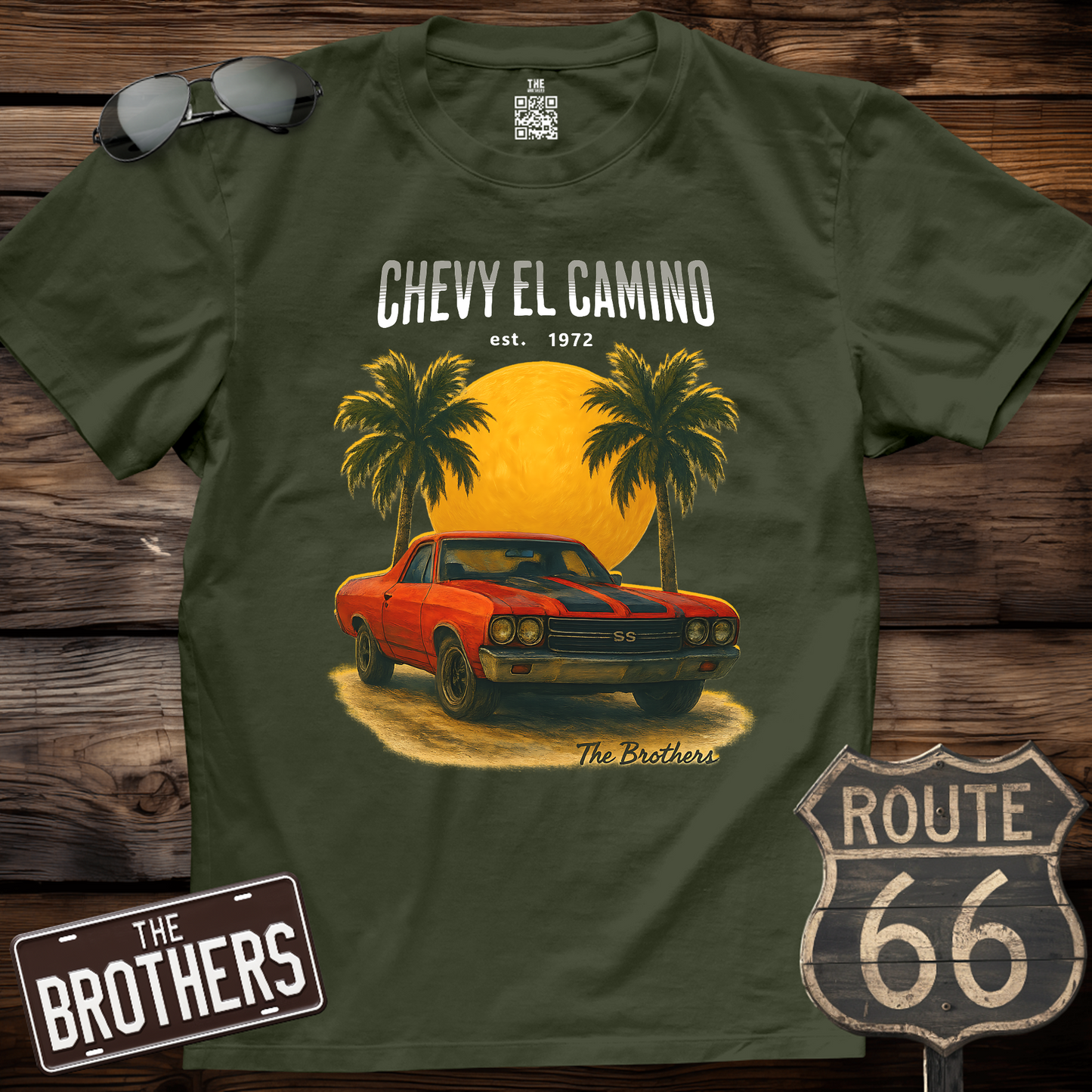 72s Chevy El Camino Art T-Shirt