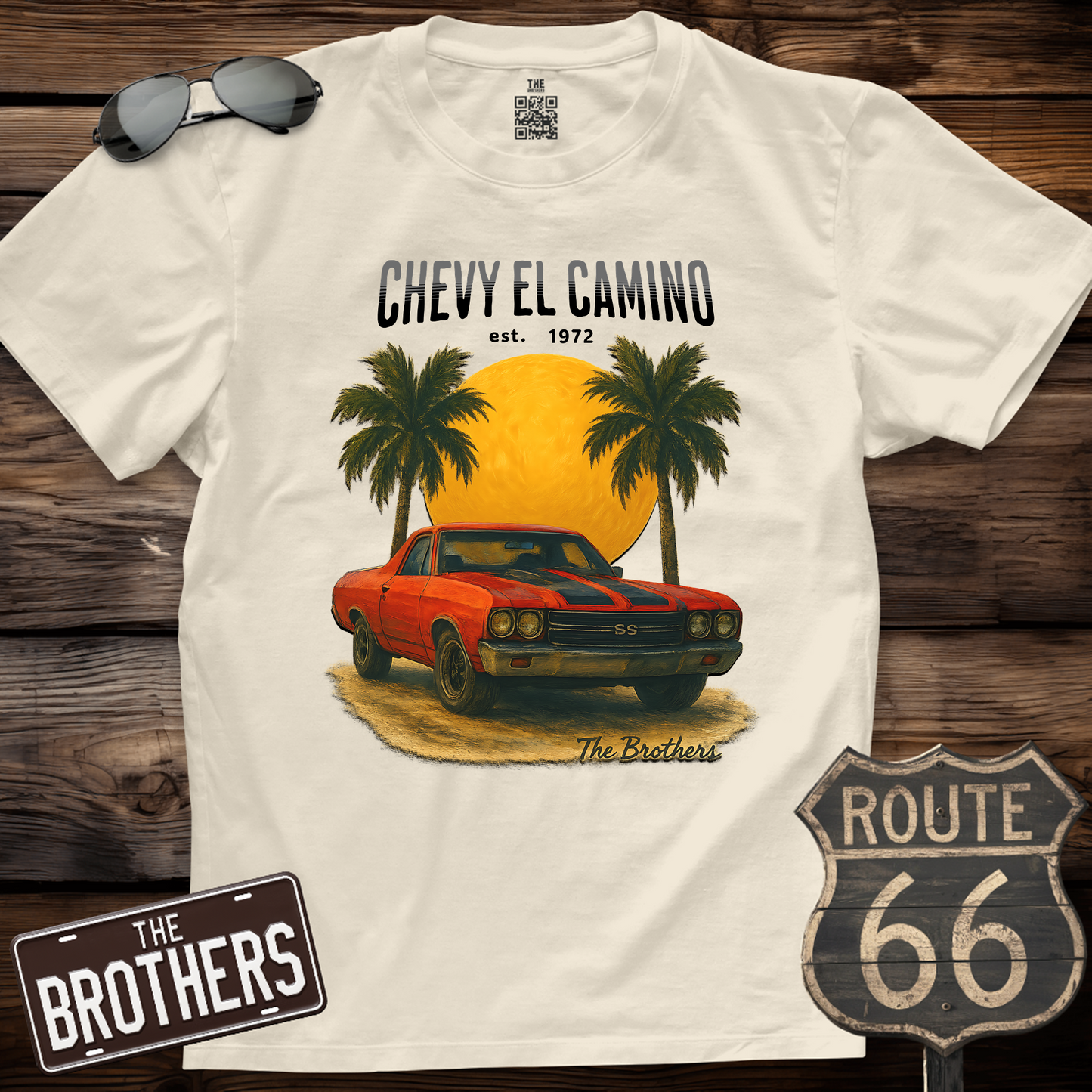 72s Chevy El Camino Art T-Shirt