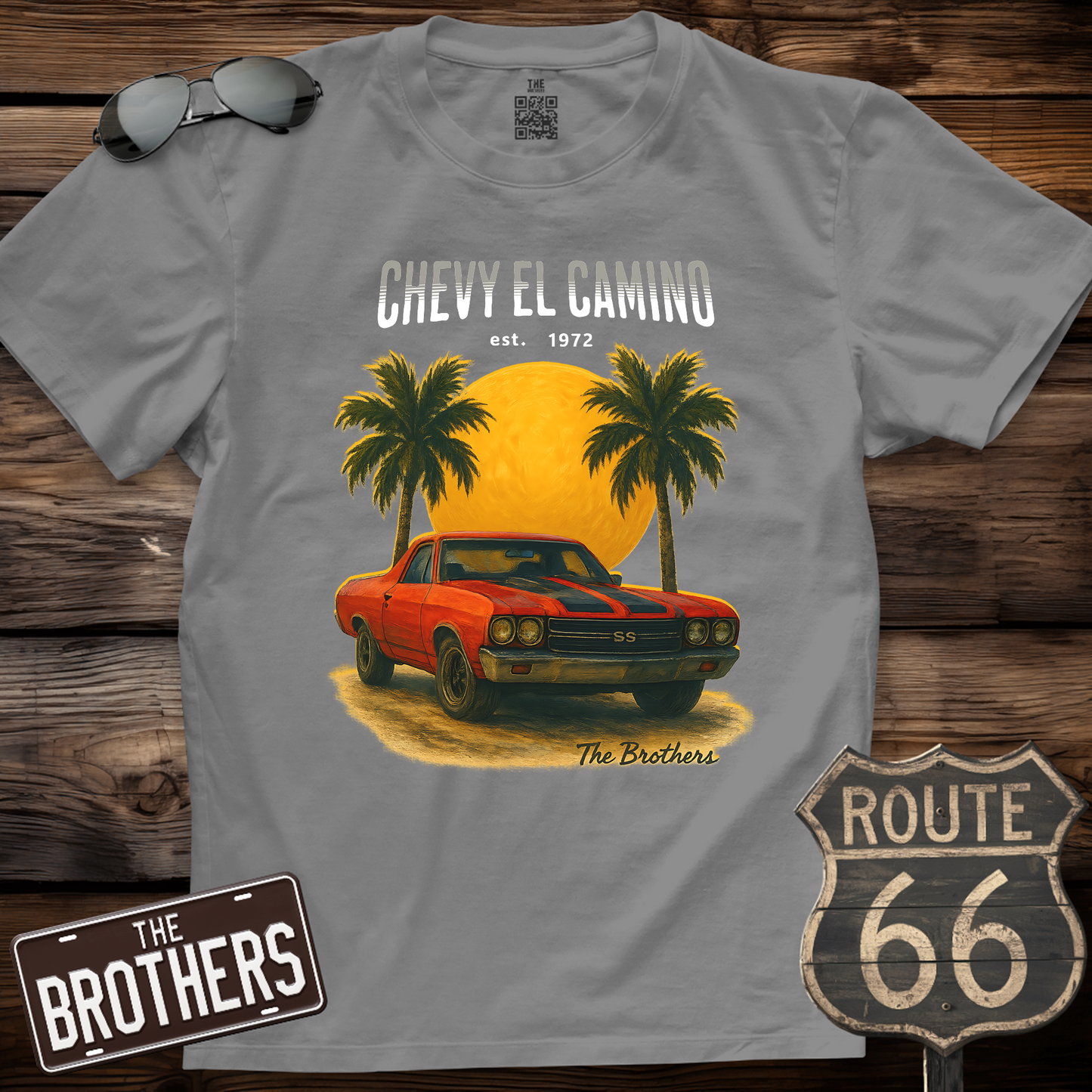 72s Chevy El Camino Art T-Shirt