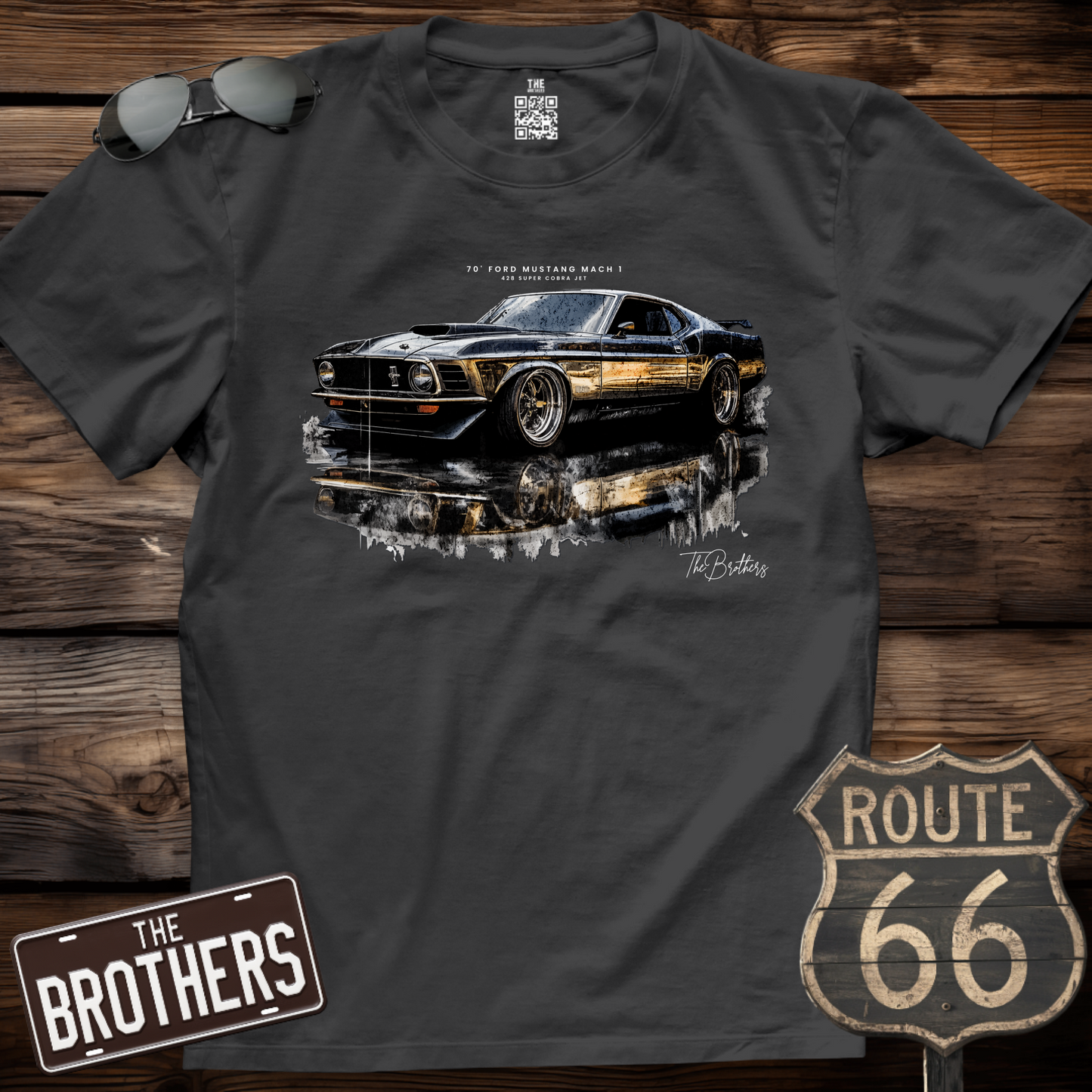 70s Mach 1 - 428 Super Cobra Jet Art T-Shirt