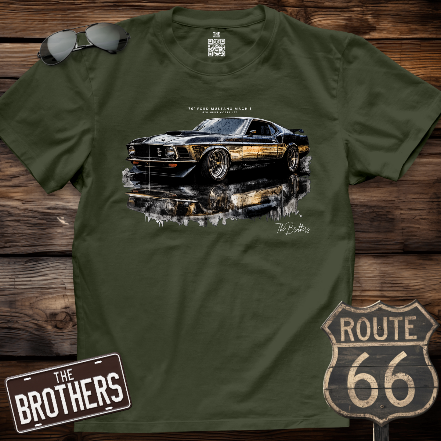 70s Mach 1 - 428 Super Cobra Jet Art T-Shirt