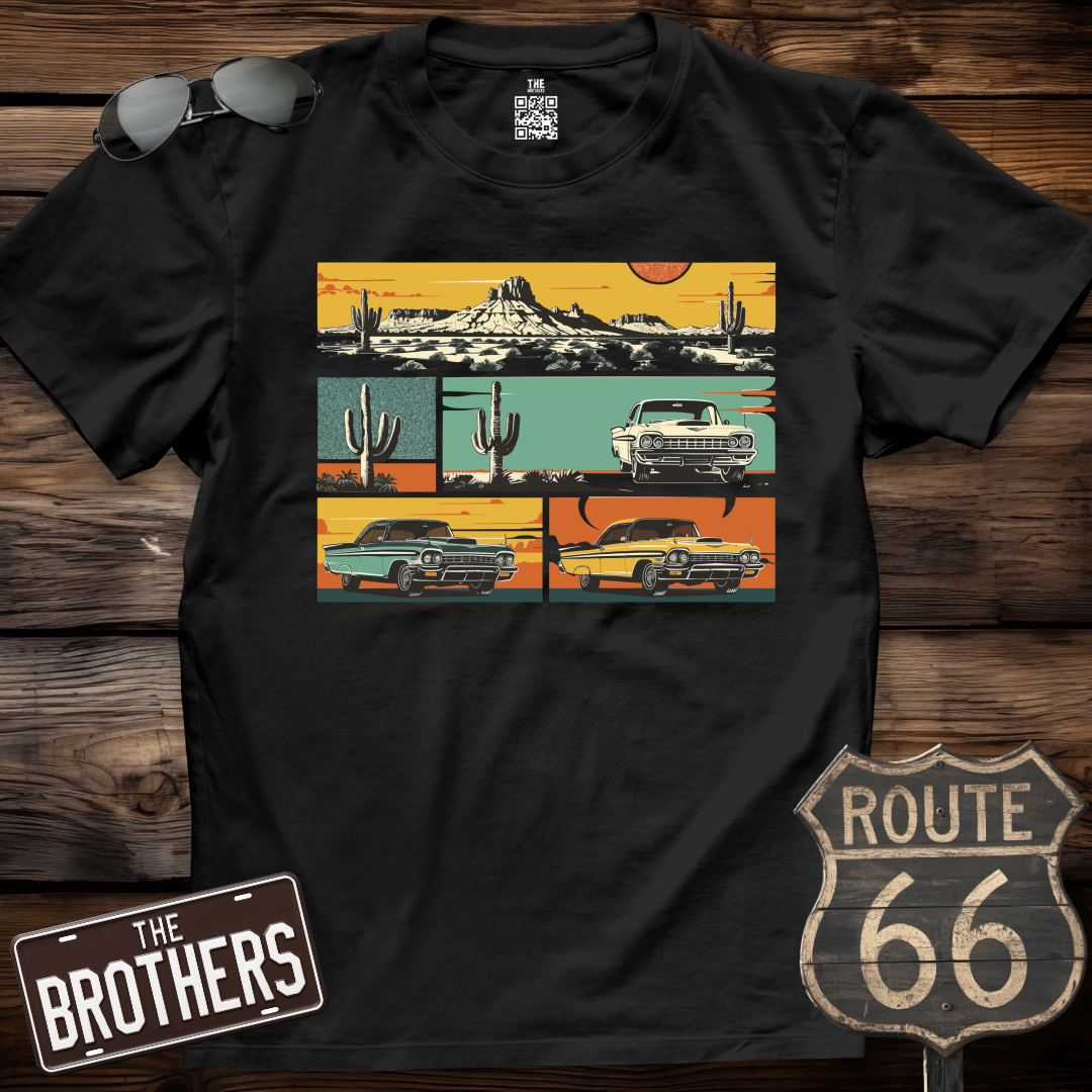 Retro Cactus Roadsters T-Shirt