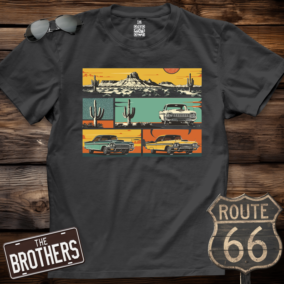 Retro Cactus Roadsters T-Shirt