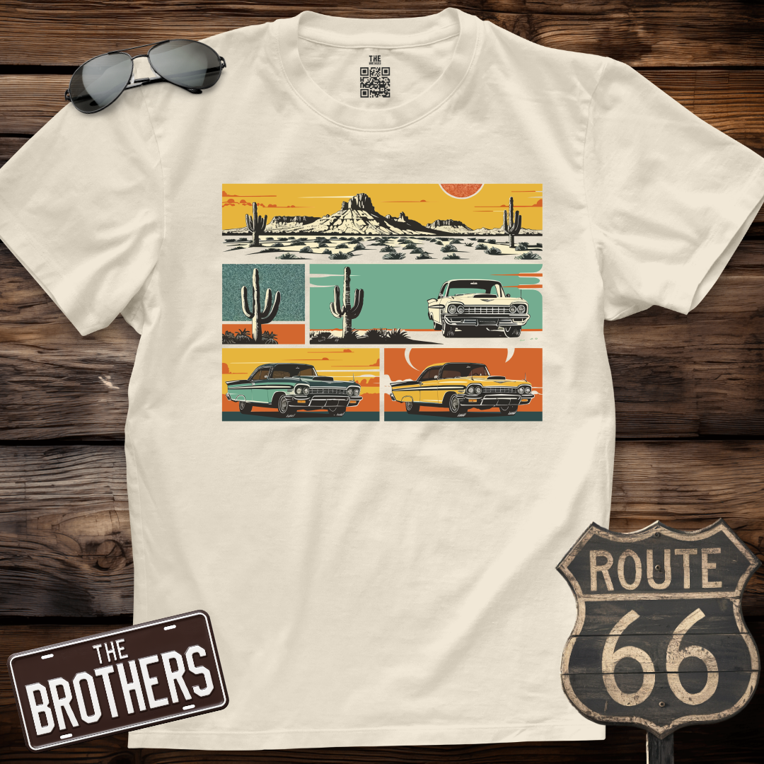 Retro Cactus Roadsters T-Shirt