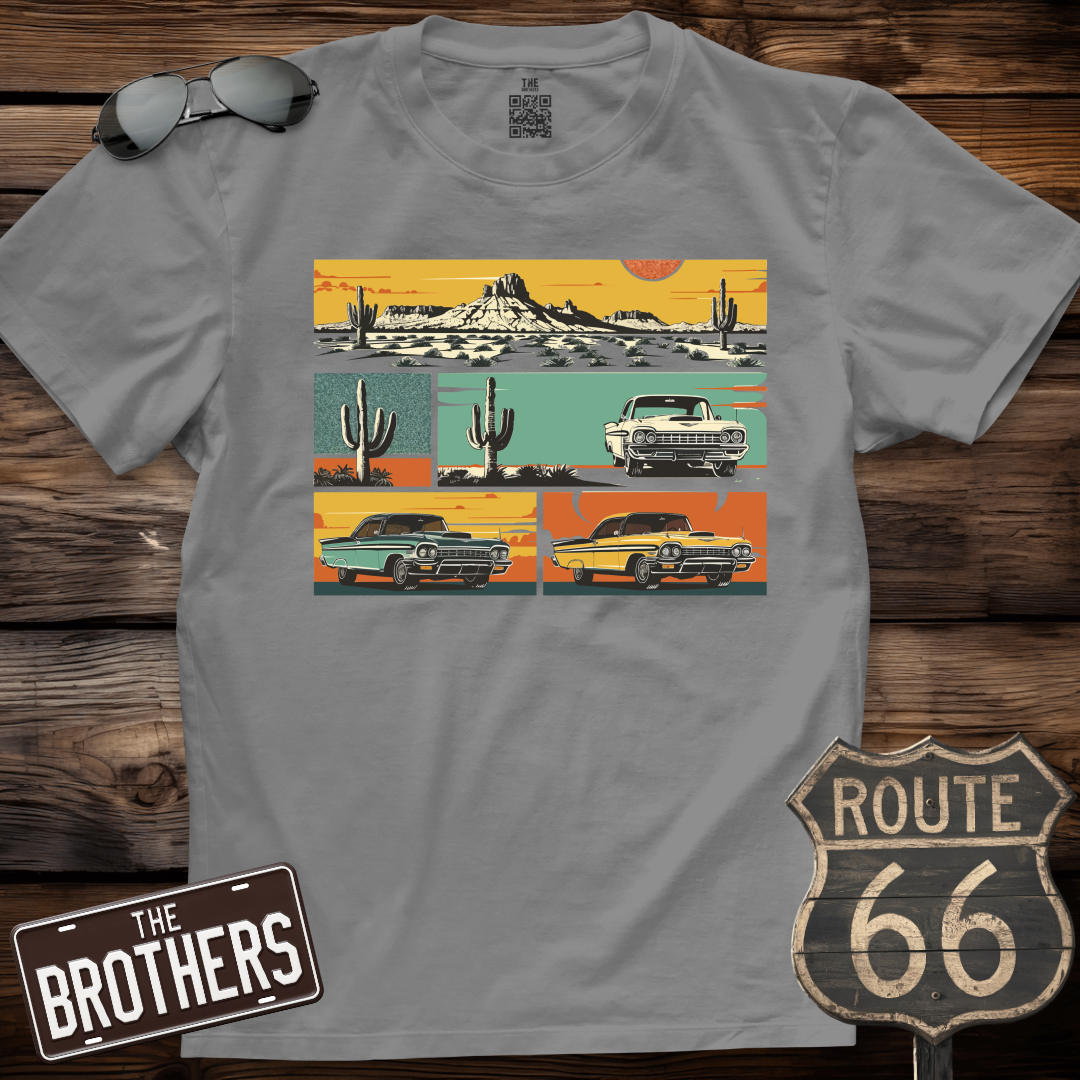Retro Cactus Roadsters T-Shirt