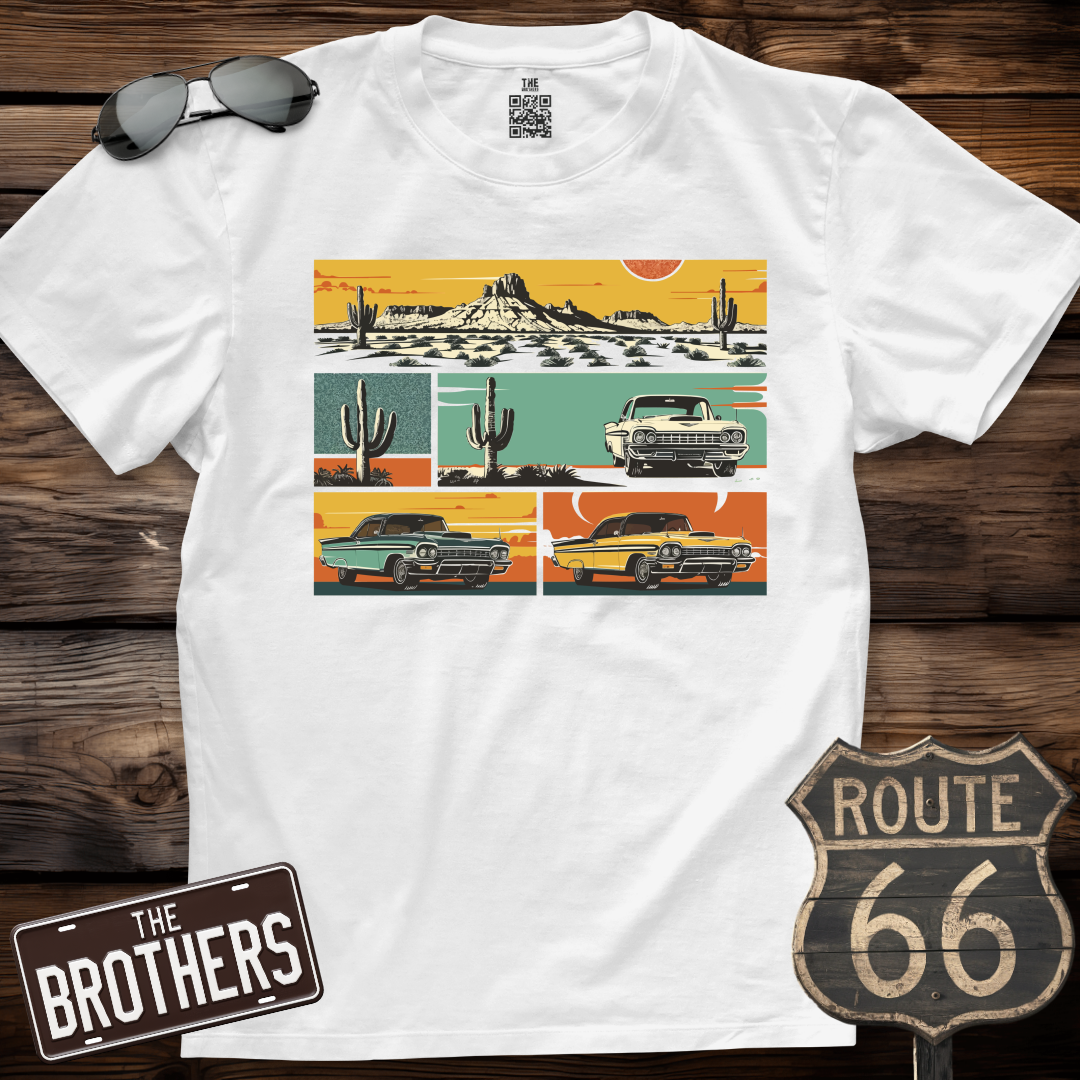 Retro Cactus Roadsters T-Shirt
