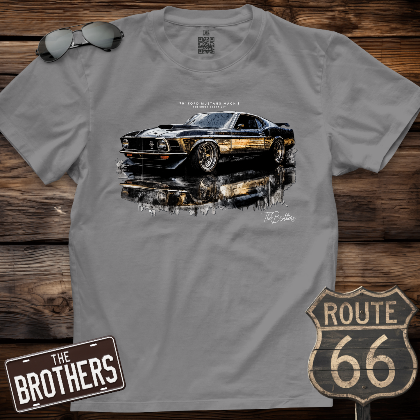 70s Mach 1 - 428 Super Cobra Jet Art T-Shirt
