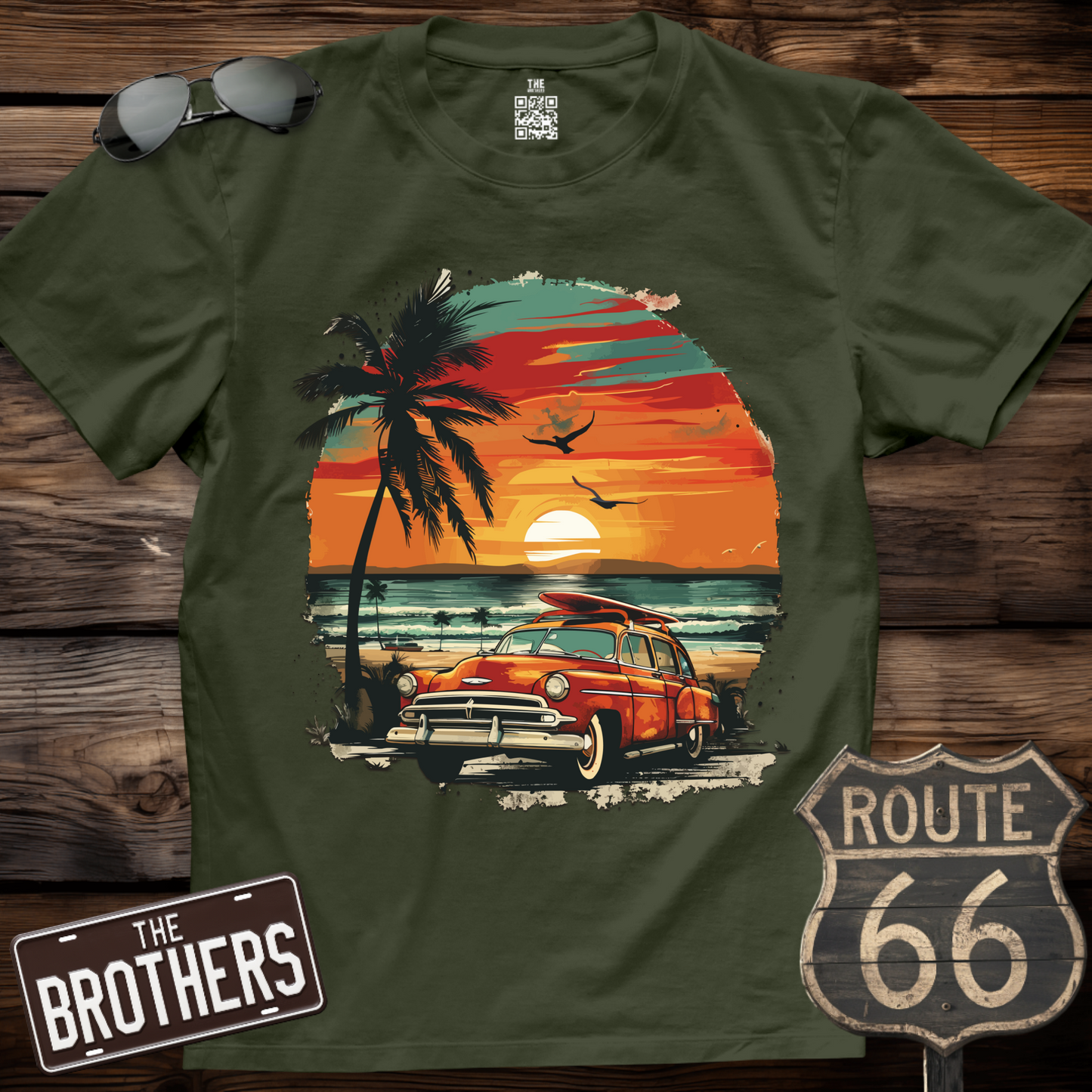 Sunset Surf Cruiser T-Shirt