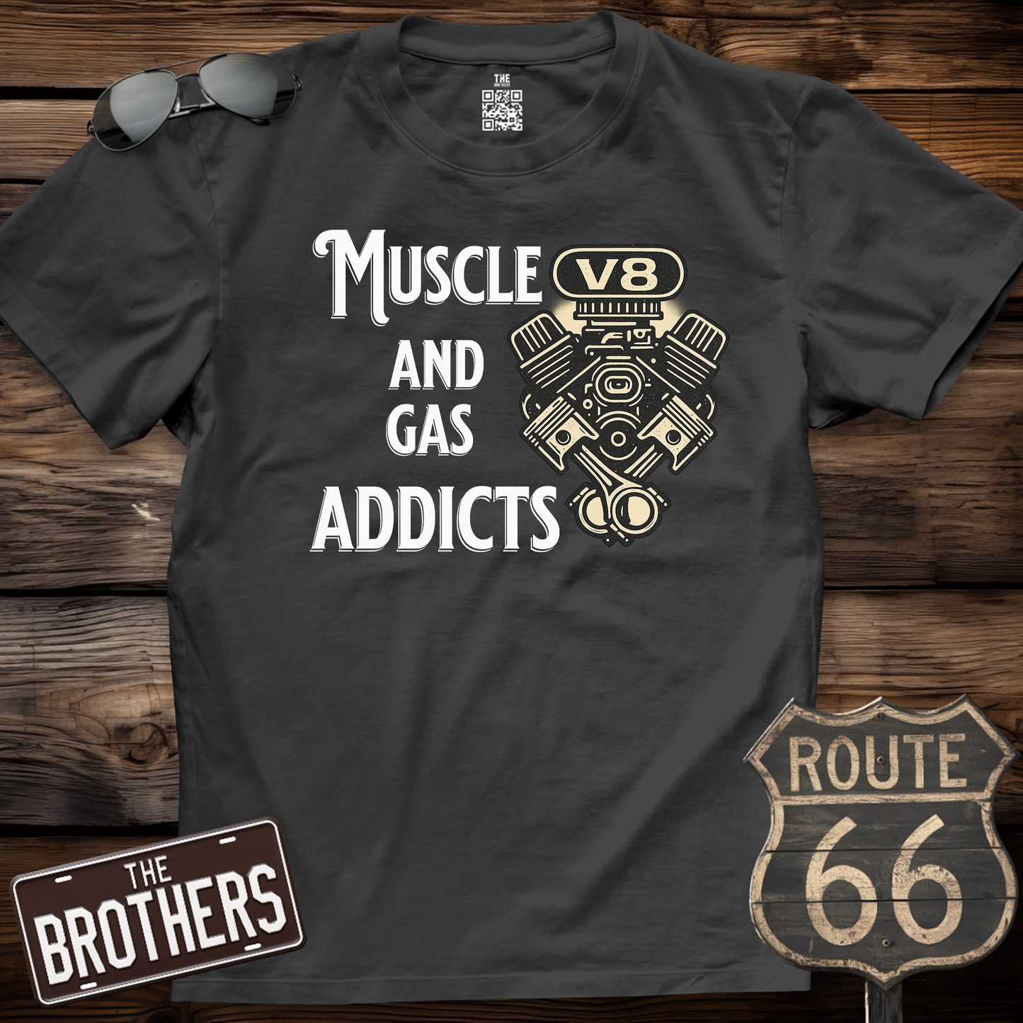 Muscle And Gas Addicts T-Shirt
