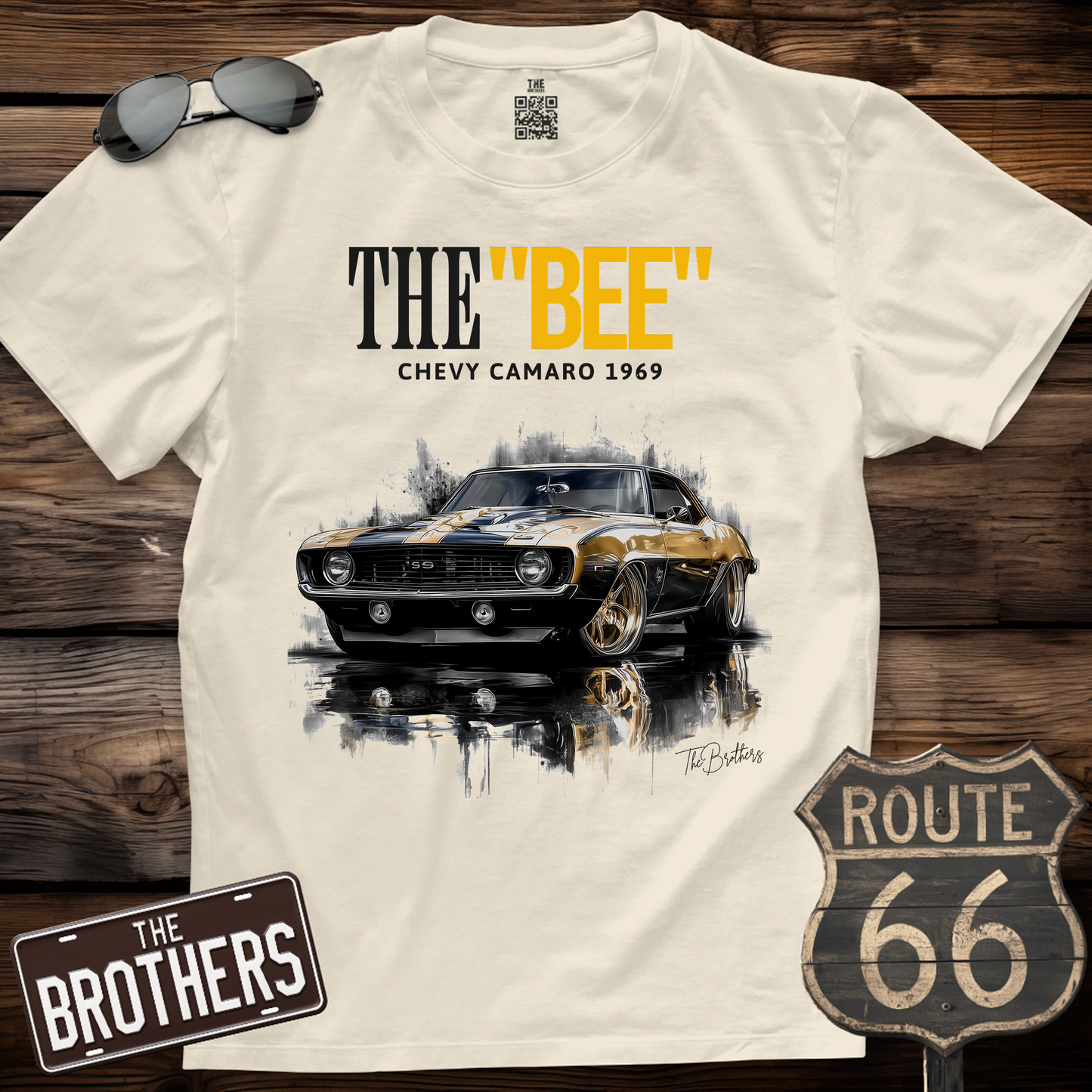 The Bee 69s Chevy Camaro Art T-Shirt