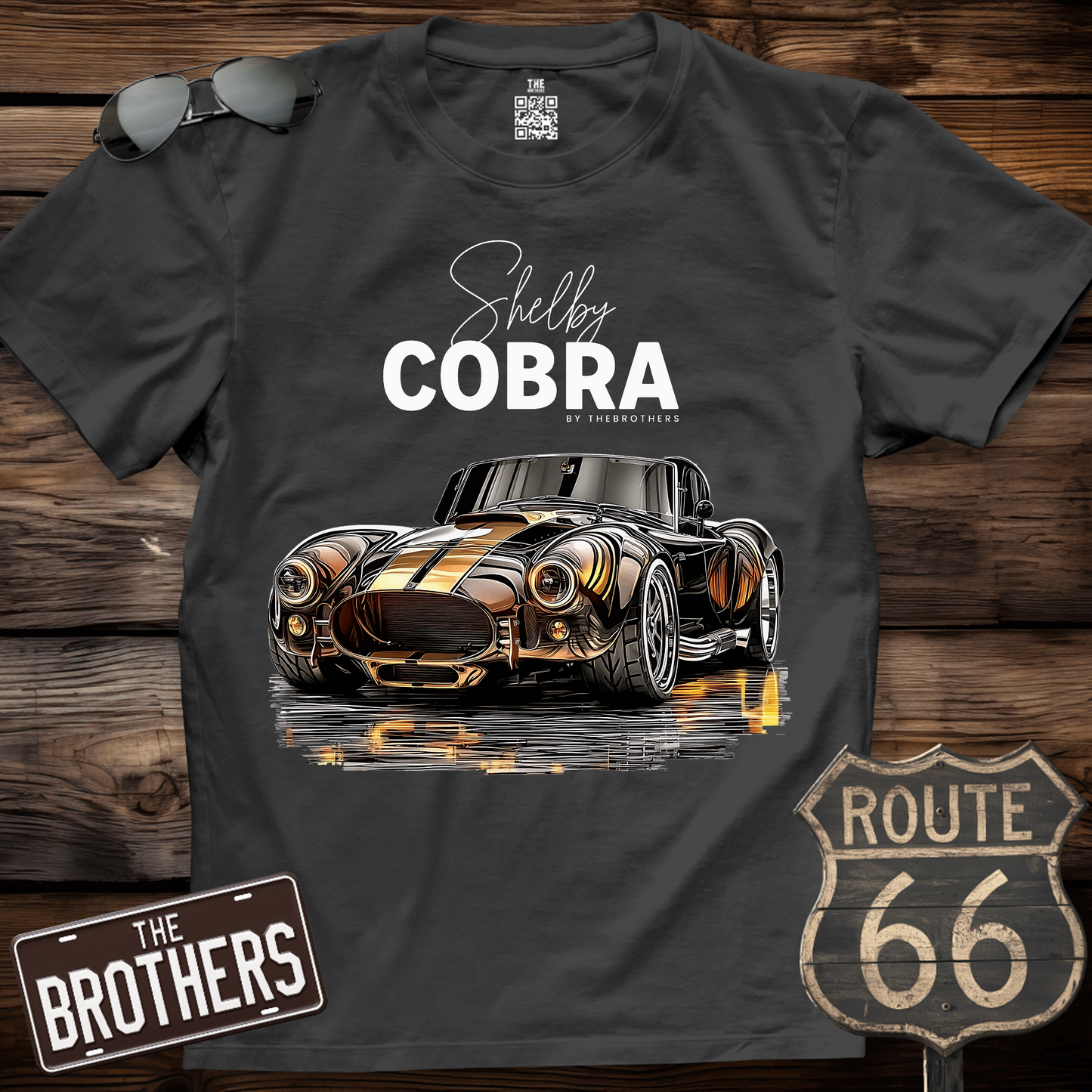 1965 Shelby Cobra Black & Gold  T-Shirt