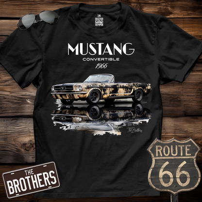 1966 Mustang Convertible Art T-Shirt