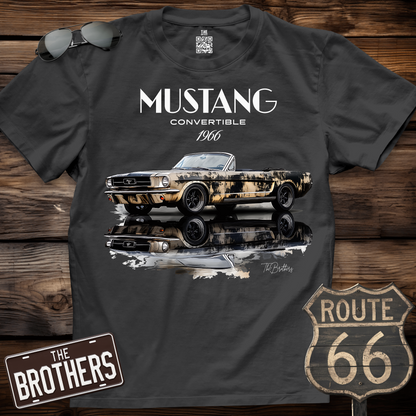 1966 Mustang Convertible Art T-Shirt