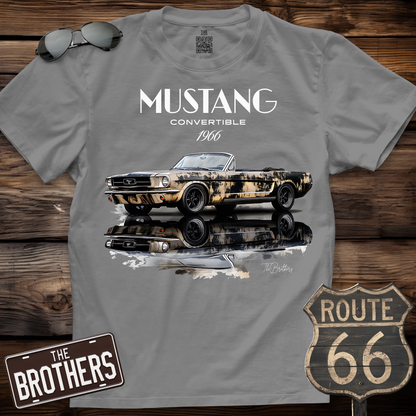 1966 Mustang Convertible Art T-Shirt