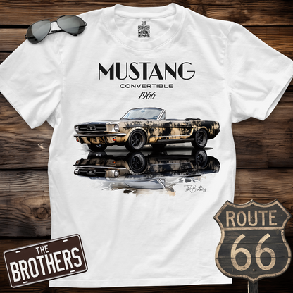 1966 Mustang Convertible Art T-Shirt