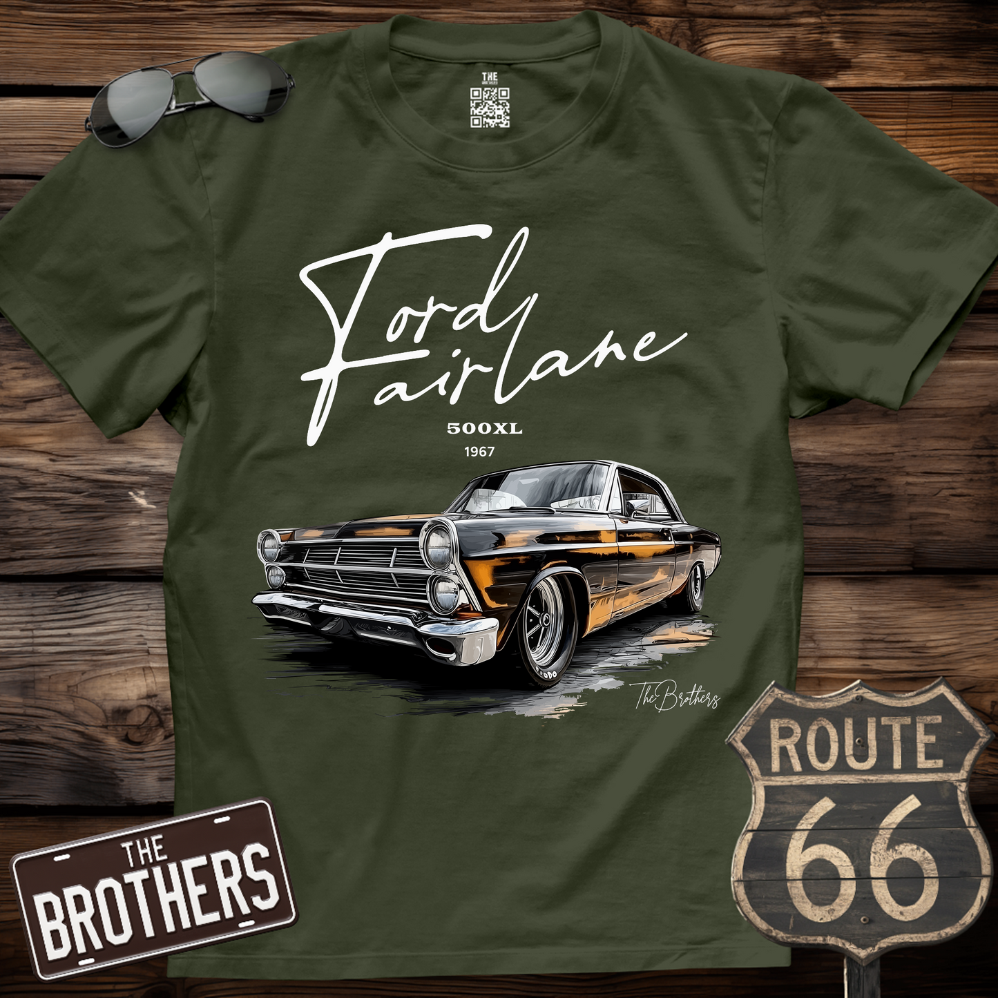 1967 Fairlane 500 Art T-Shirt