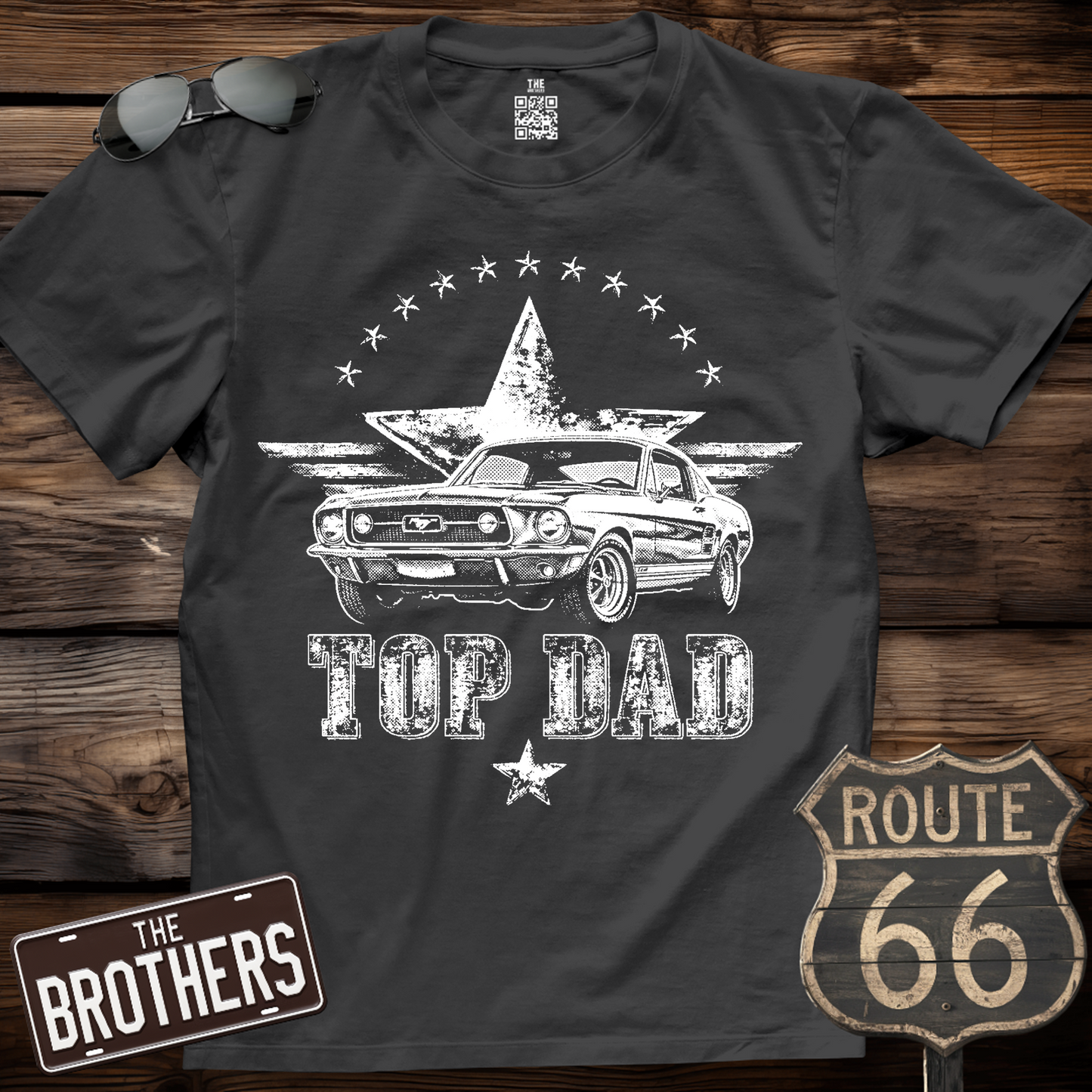 1967 Mustang Top Dad T-Shirt