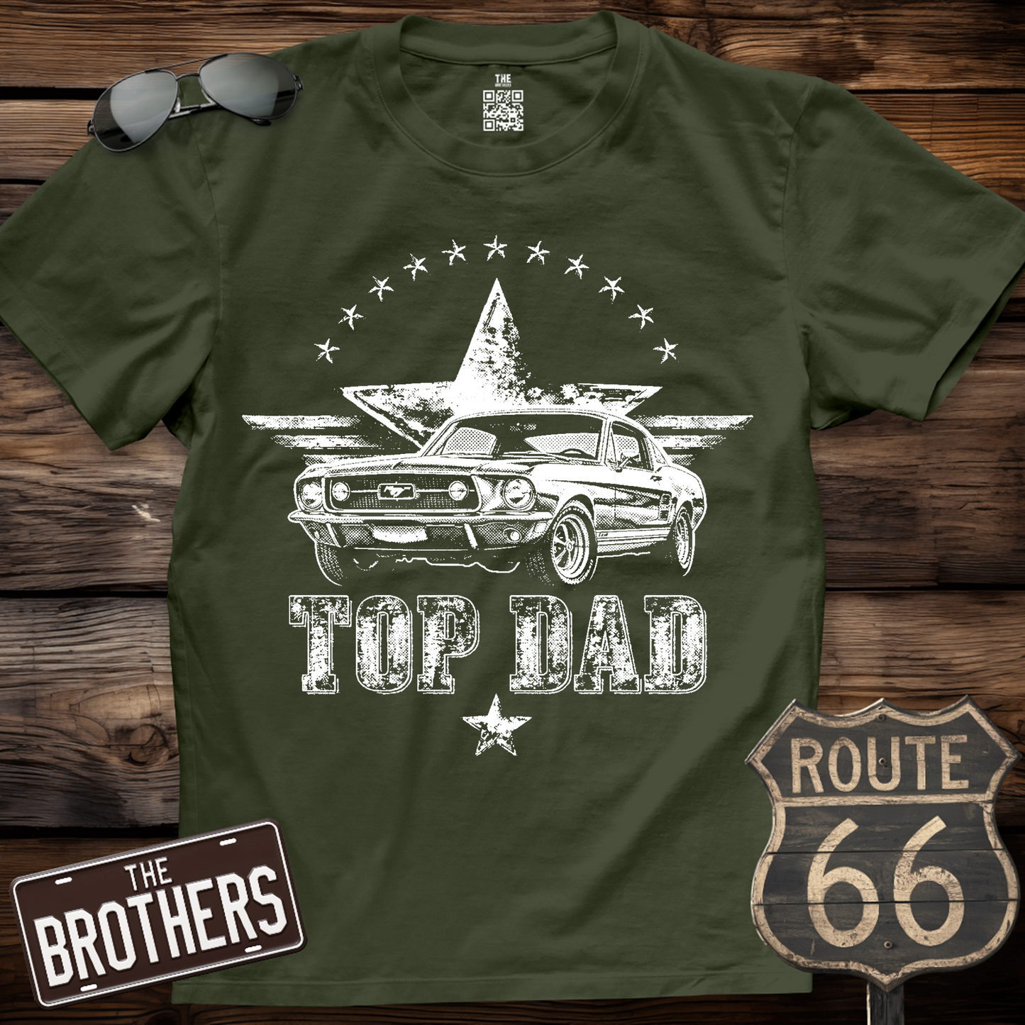 1967 Mustang Top Dad T-Shirt