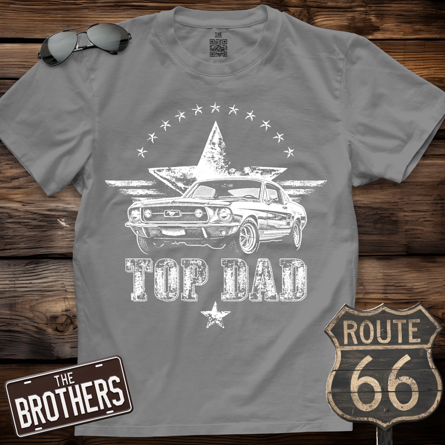 1967 Mustang Top Dad T-Shirt