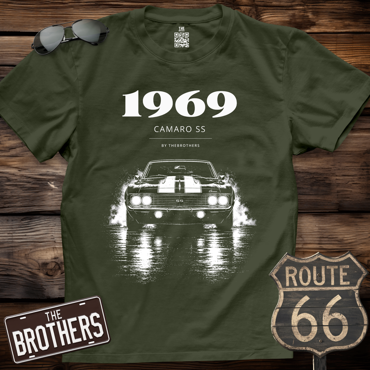 1969 Camaro SS Burnout T-Shirt