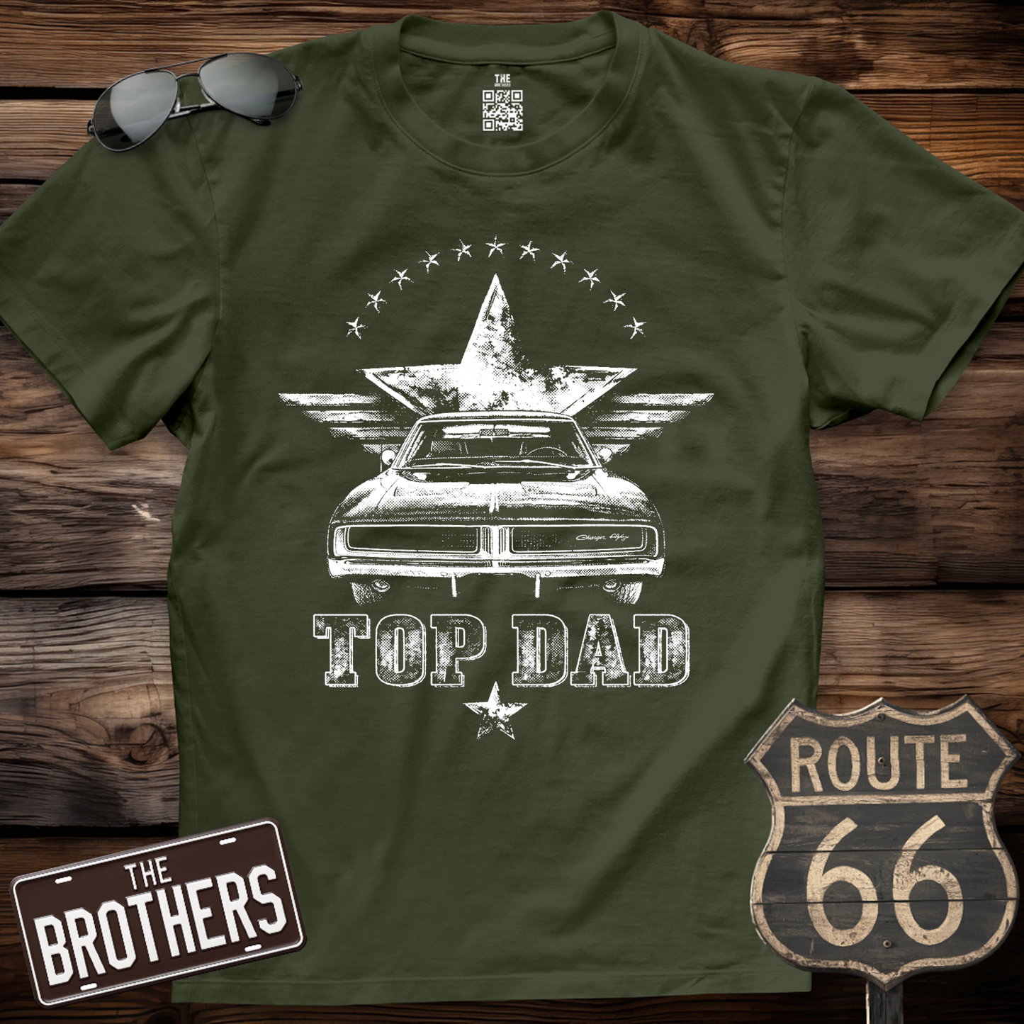 1969 Dodge Charger Top Dad T-Shirt