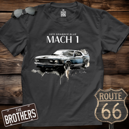 1970 Grabber Blue Mach 1 T-Shirt