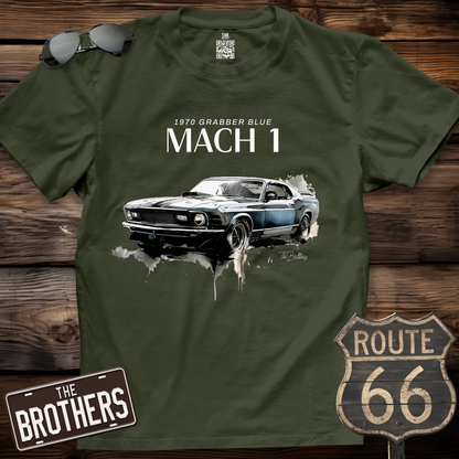 1970 Grabber Blue Mach 1 T-Shirt
