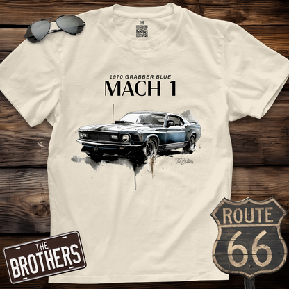 1970 Grabber Blue Mach 1 T-Shirt