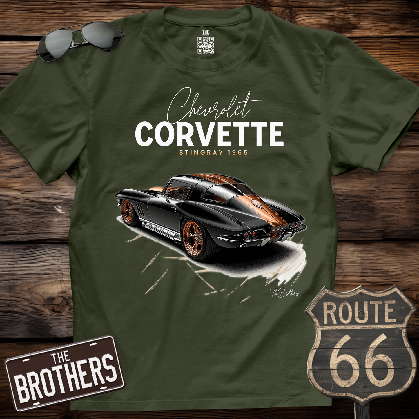 65s Corvette Stingray Art T-Shirt