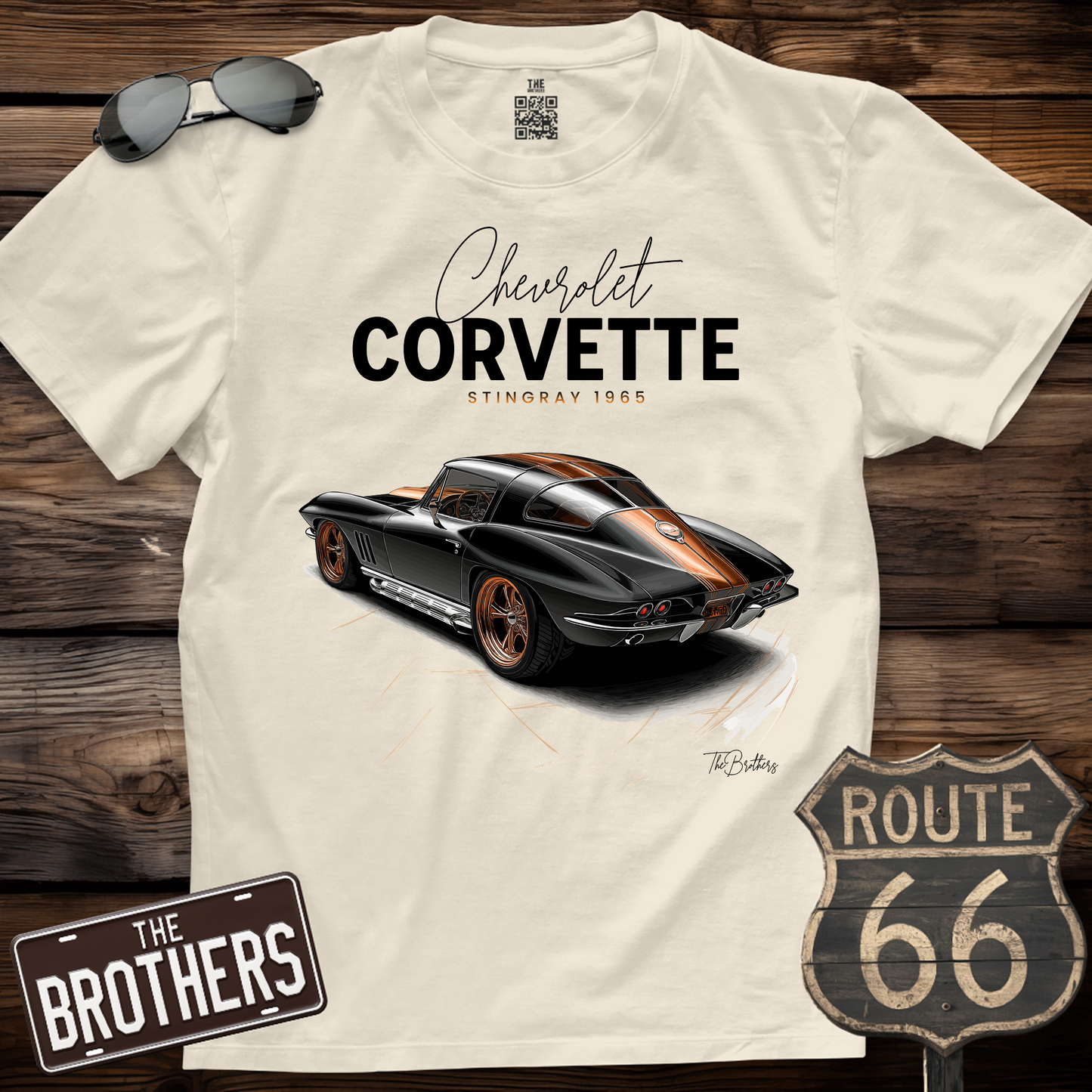 65s Corvette Stingray Art T-Shirt
