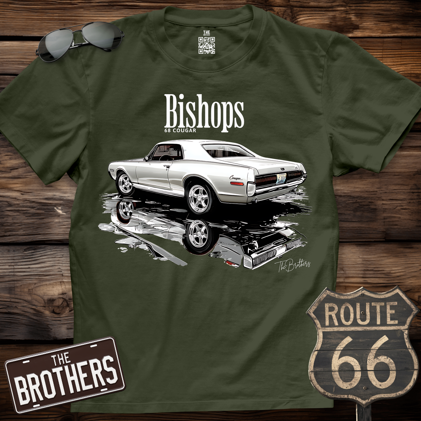 68's Mercury Cougar Custom v4 Art T-Shirt