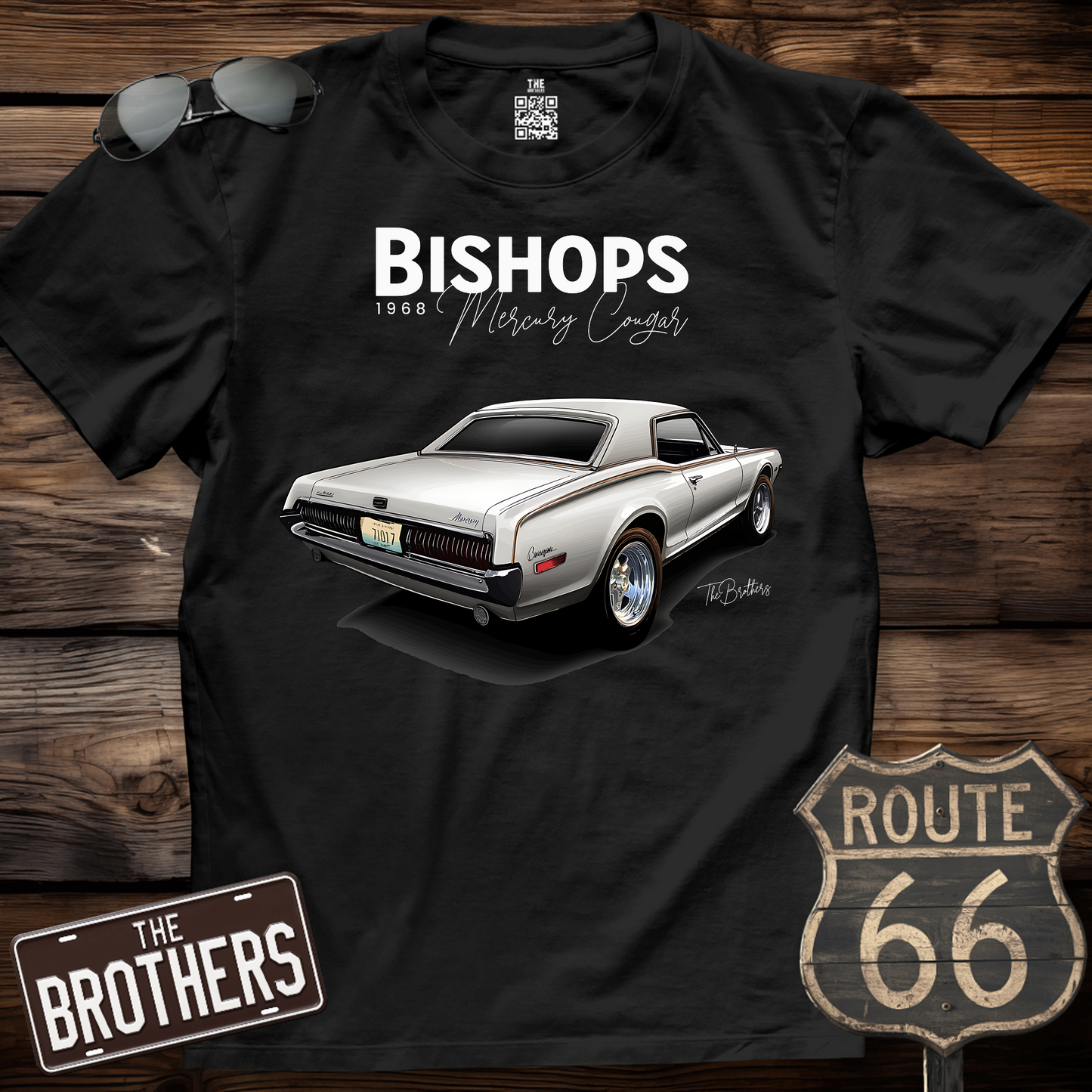 68's Mercury Cougar Custom v8 Art T-Shirt