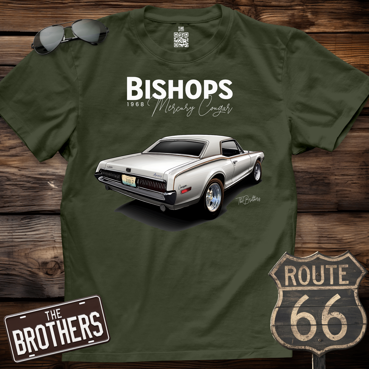 68's Mercury Cougar Custom v8 Art T-Shirt