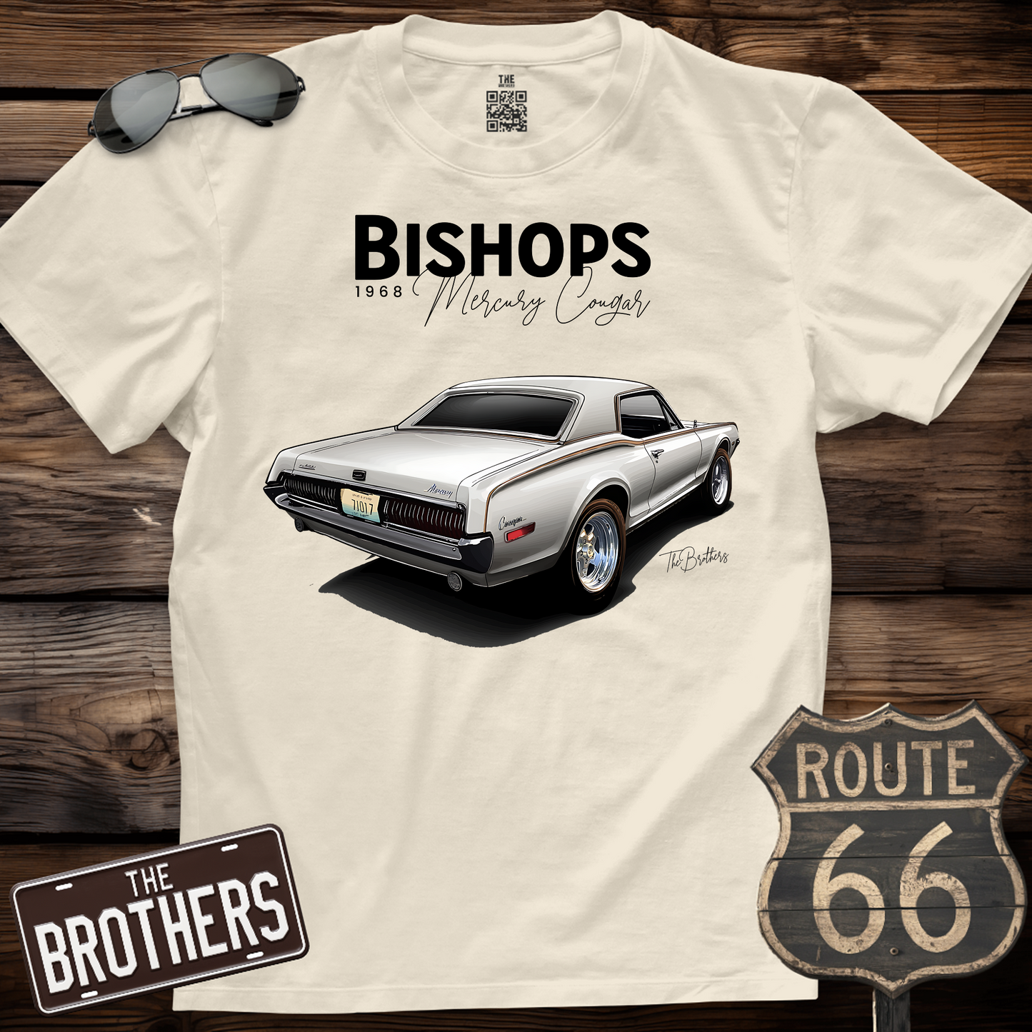 68's Mercury Cougar Custom v8 Art T-Shirt