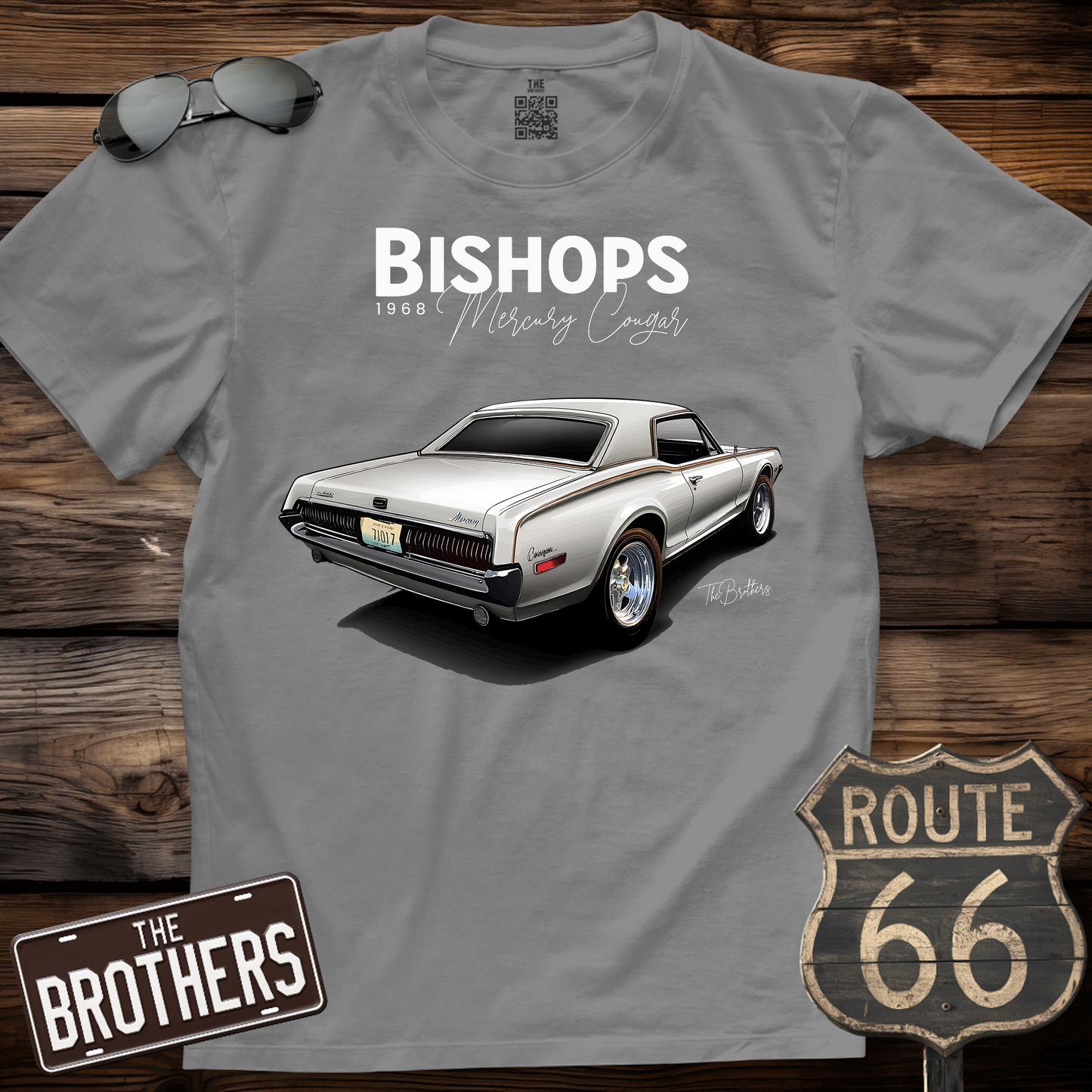 68's Mercury Cougar Custom v8 Art T-Shirt