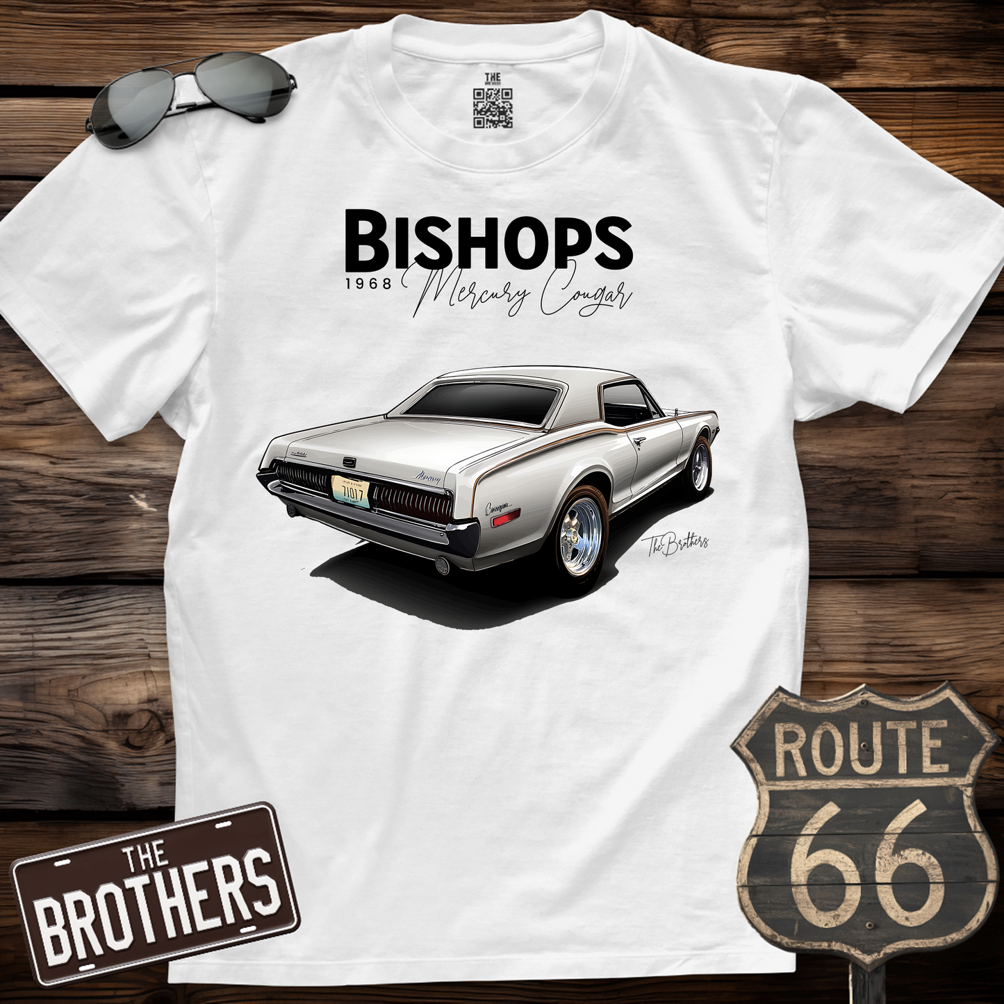 68's Mercury Cougar Custom v8 Art T-Shirt