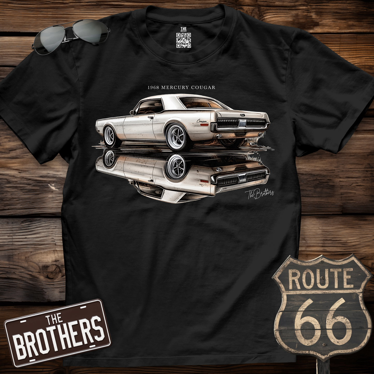 68's Mercury Cougar Custom v9 Art T-Shirt