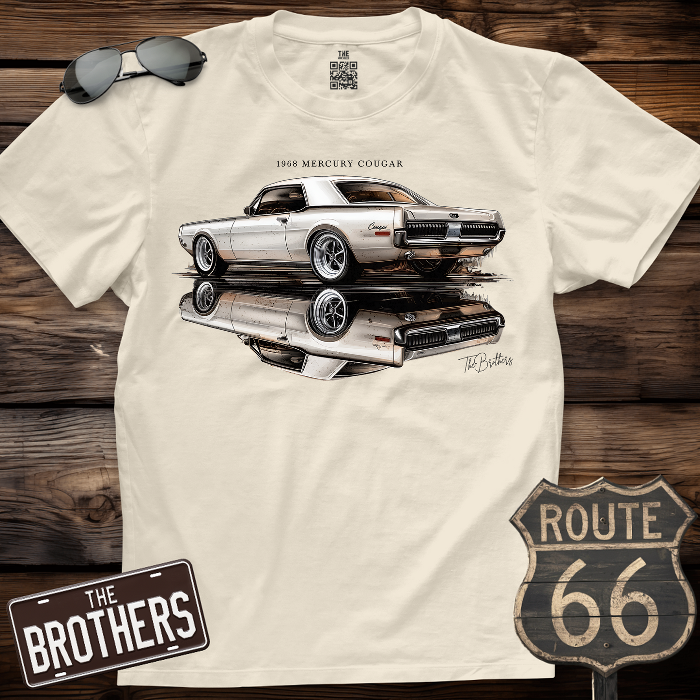 68's Mercury Cougar Custom v9 Art T-Shirt