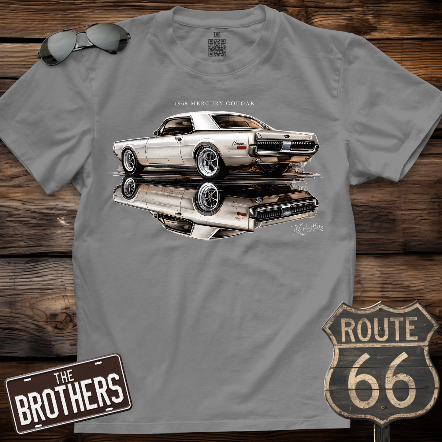 68's Mercury Cougar Custom v9 Art T-Shirt